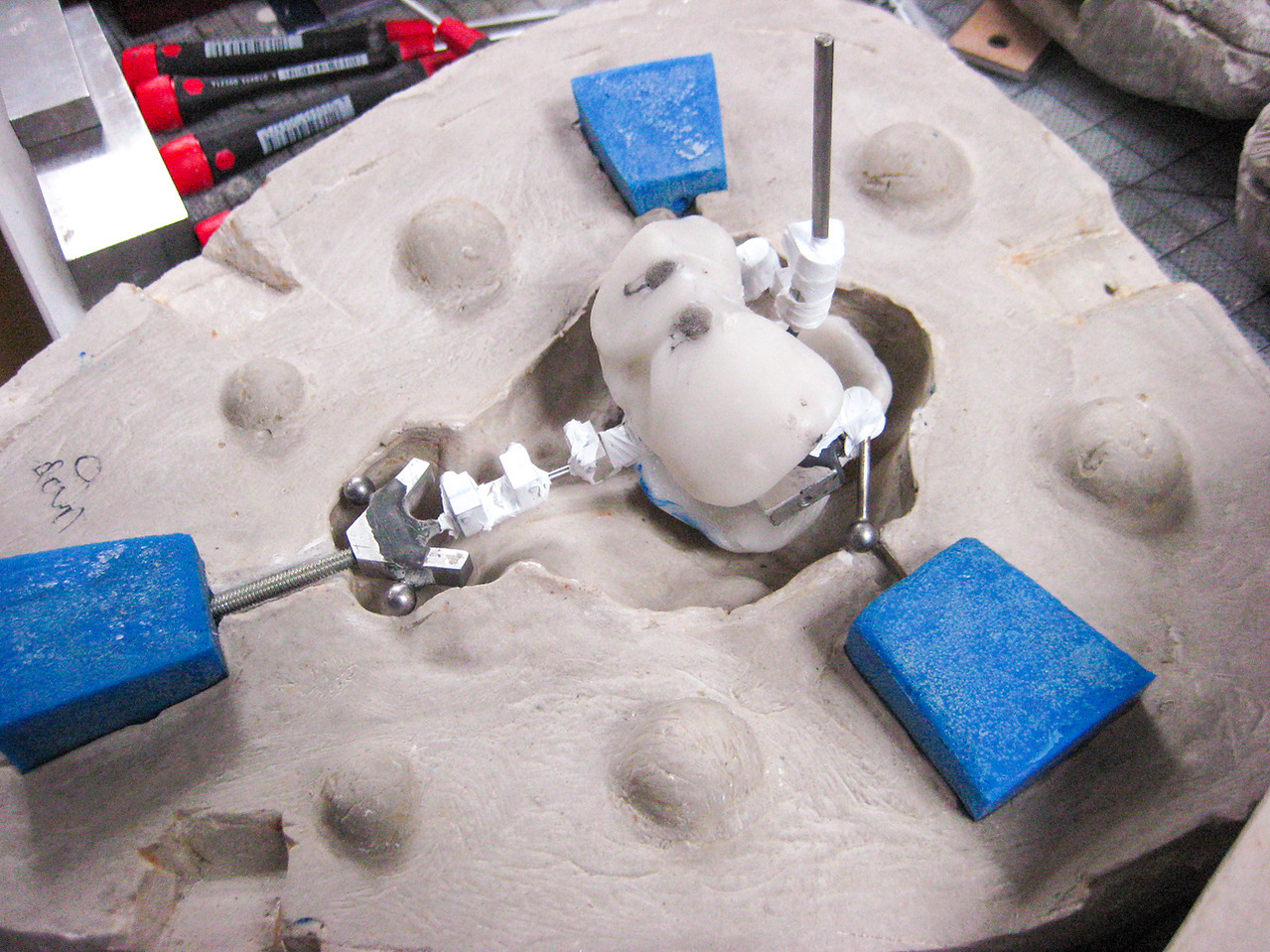 Prepping torso for casting